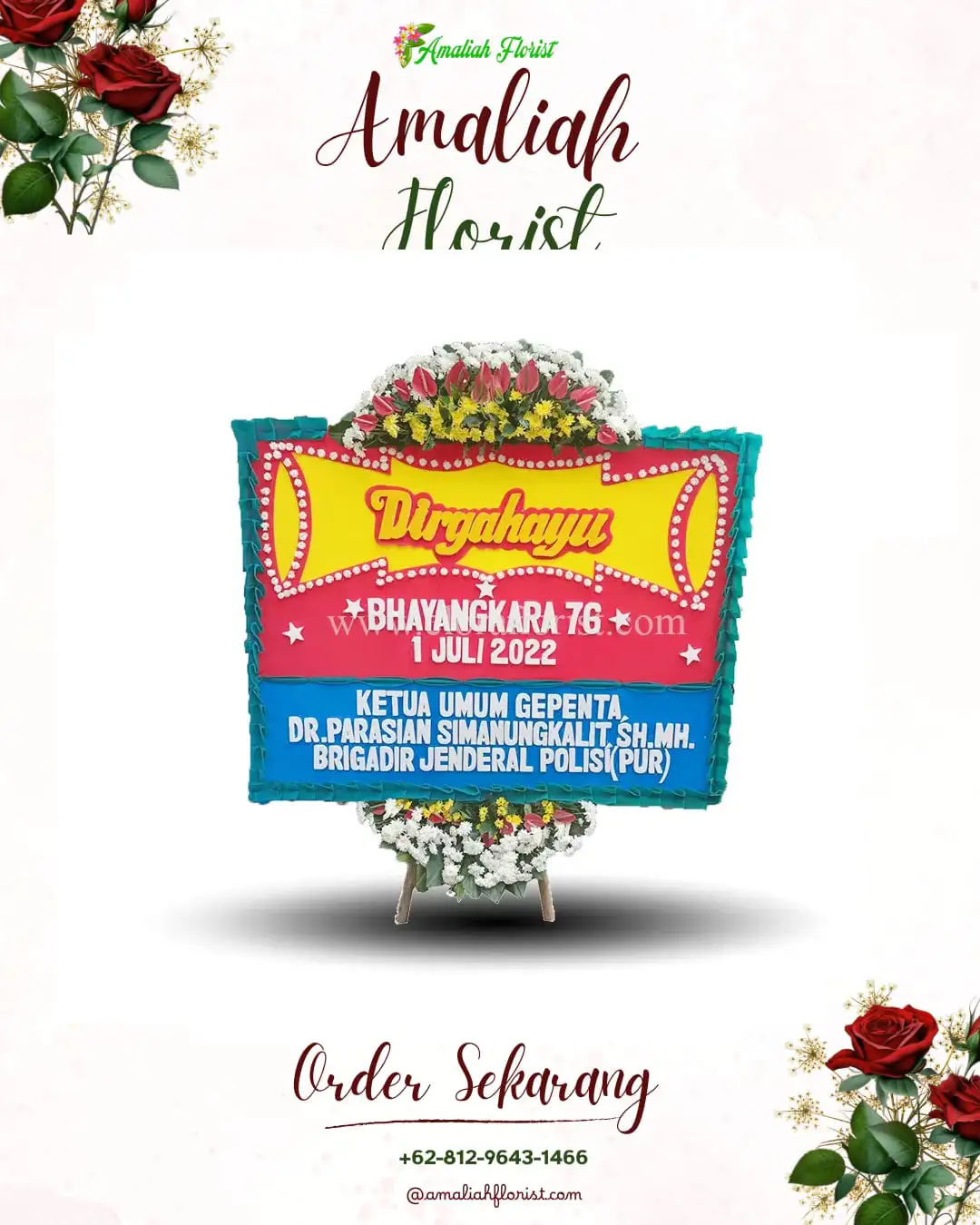 Papan Bunga HUT Ulang Tahun Sekadau Hilir